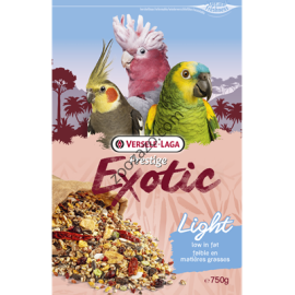 Exotic Light - Пълноценна храна за средни и големи Папагали 0.750 кг.